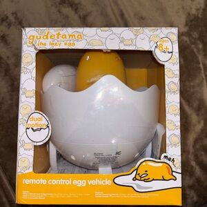 Sanrio Gudetama Remote Control Egg Vehicle - Yellow and White